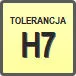 Piktogram - Tolerancja: H7